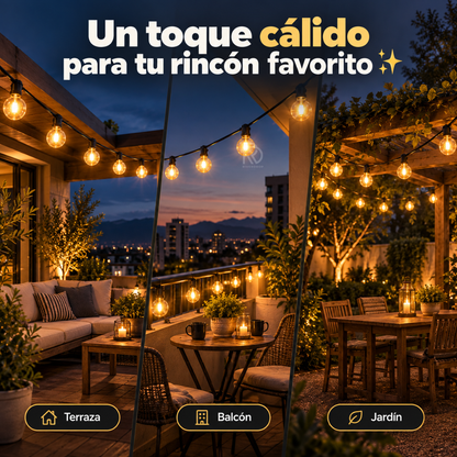 SolarGlow™ - Convierte cualquier rincón exterior en tu lugar favorito.