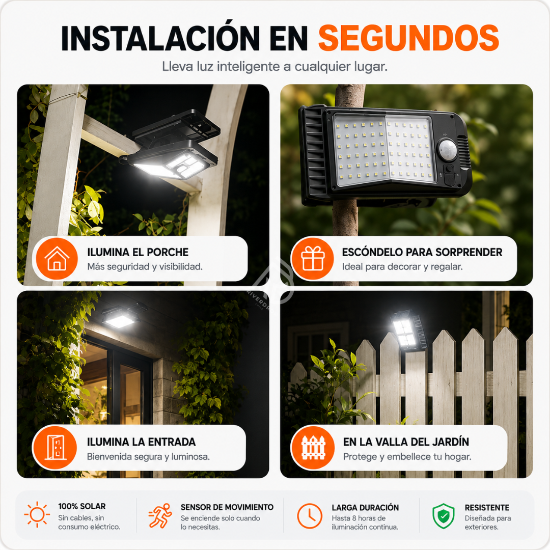 SolarClip™ - Ilumina donde quieras, sin cables ni complicaciones.