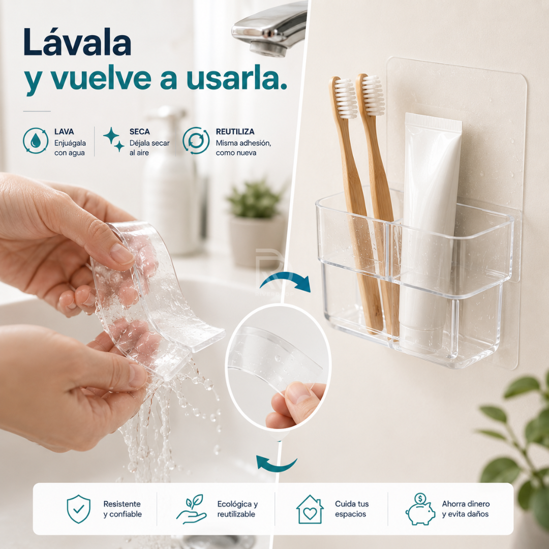 PowerTape™ - Olvídate de clavos, tornillos y perforaciones.