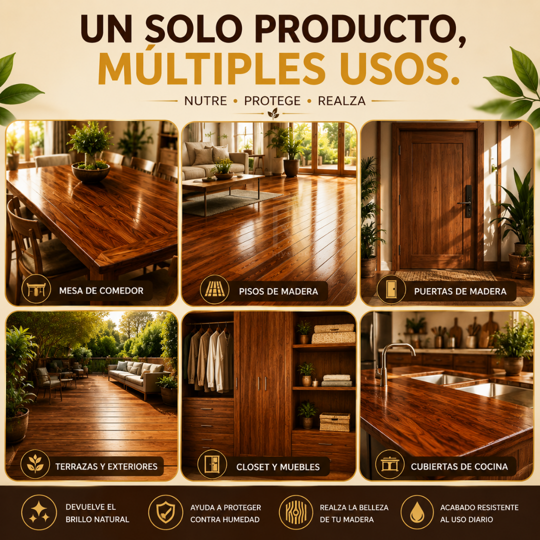 RenovaWood™ - Recupera el color natural de cada veta.