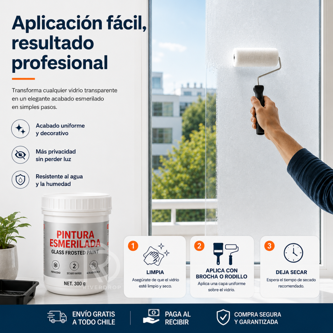 VidrioMate™ - Protege tu privacidad con un acabado profesional.