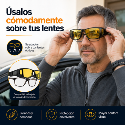 OptiVision HD™ 2x1 - Protege tus ojos sin dejar de ver con claridad.