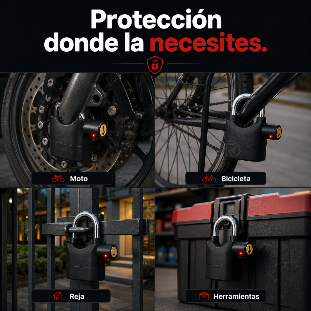 AlertaLock™ - Si lo intentan forzar, se hace escuchar.