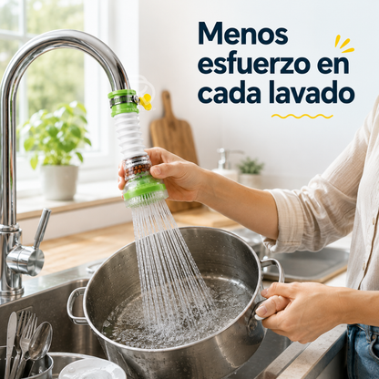 AquaFlex 360™ - Convierte tu grifo en una fuente de agua más limpia.