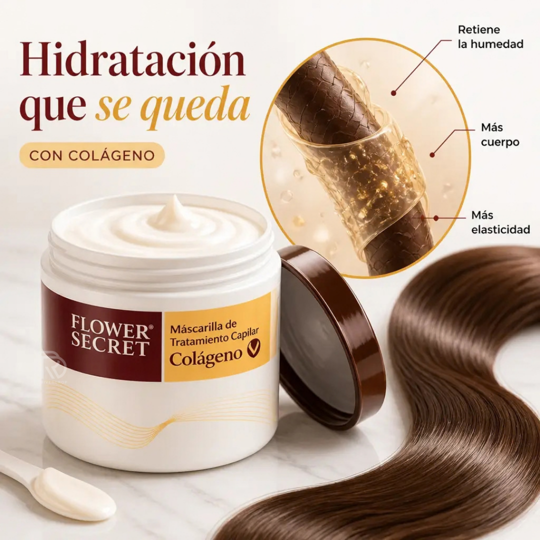 Flower Secret™ - El colágeno que tu pelo estaba pidiendo.