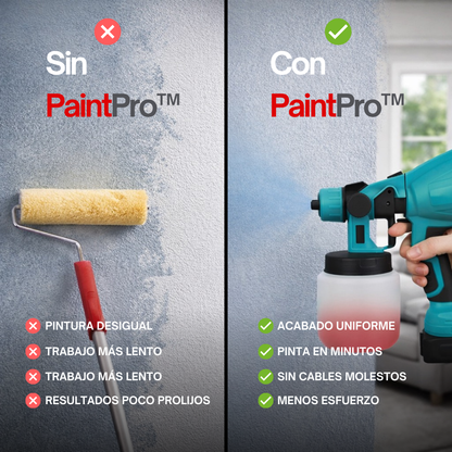 PaintPro™ - Pinta más rápido y sin cables en cualquier espacio