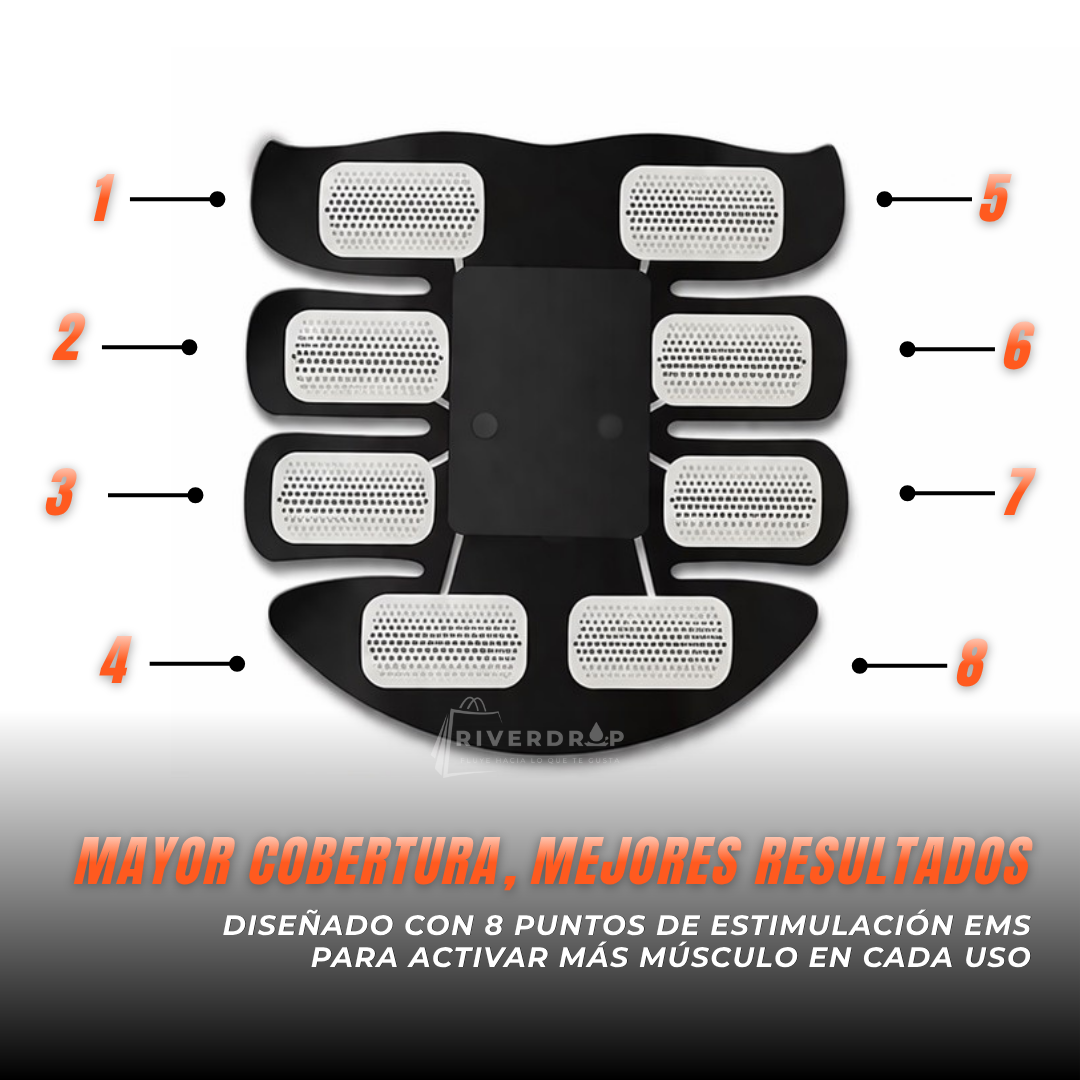 BodyPulse X8™ - 8 puntos de estimulación para resultados visibles