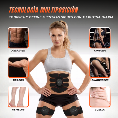 BodyPulse X8™ - 8 puntos de estimulación para resultados visibles