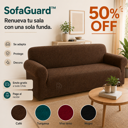 SofaGuard™ - Renueva tu sala con una sola funda.