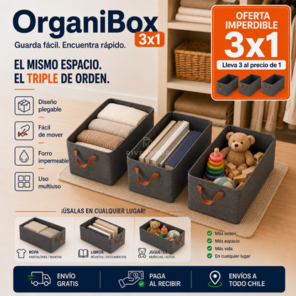 OrganiBox™ 3x1 - Guarda fácil. Encuentra rápido