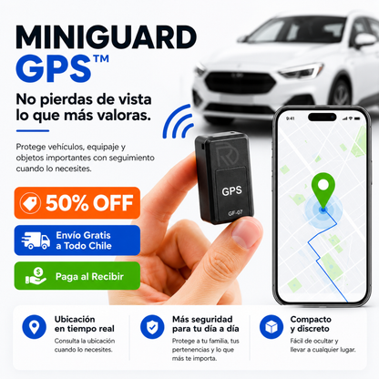 MiniGuard GPS™ - No pierdas de vista lo que más valoras.