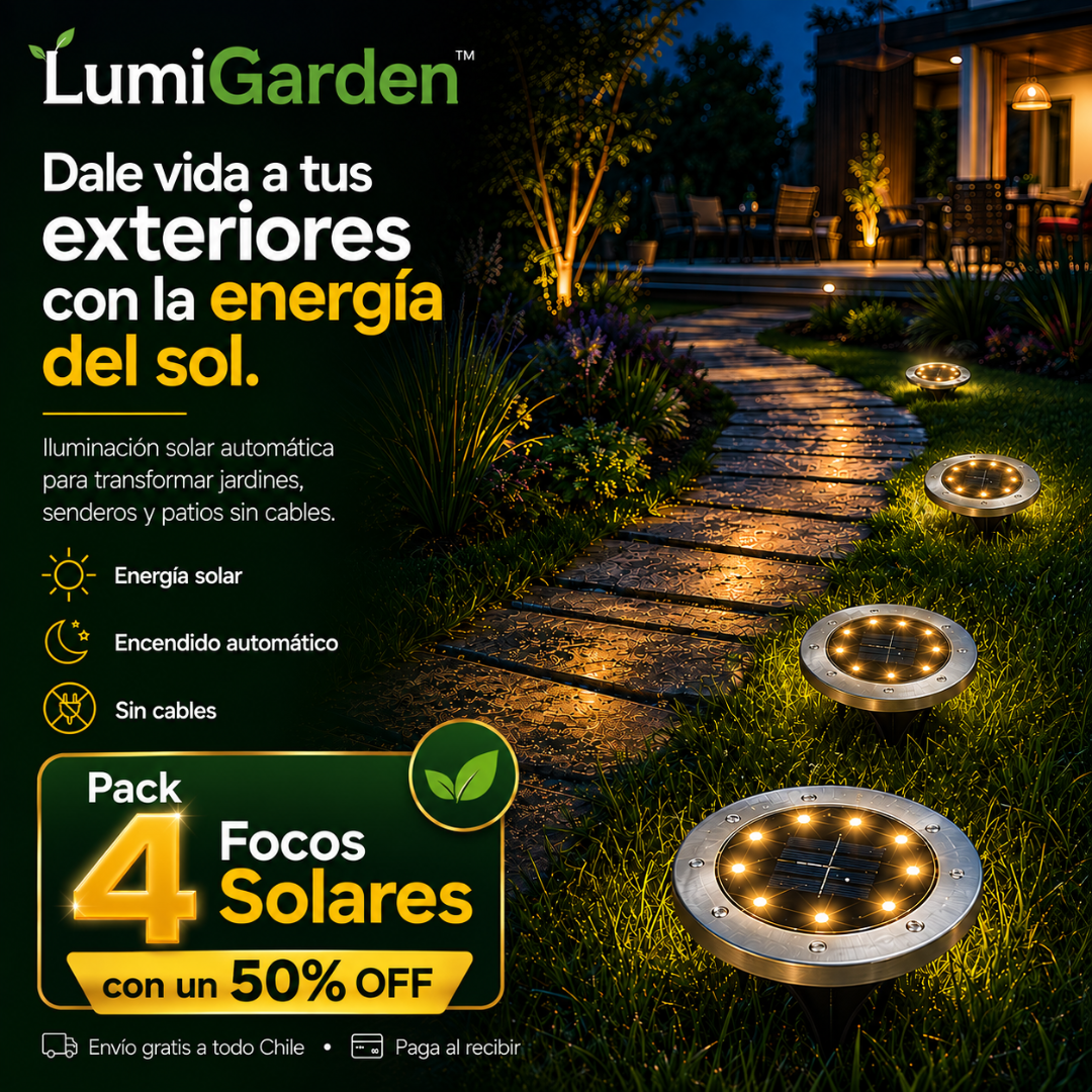 LumiGarden™ - Dale vida a tus exteriores con la energía del sol.