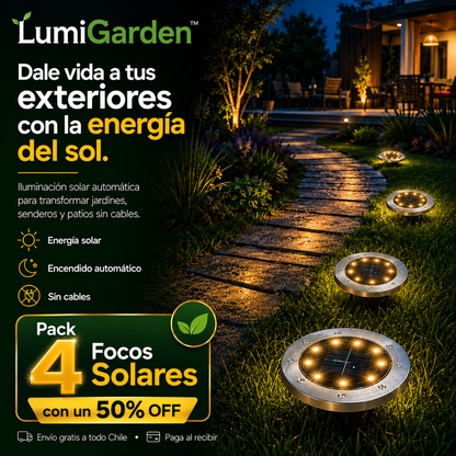 LumiGarden™ - Dale vida a tus exteriores con la energía del sol.