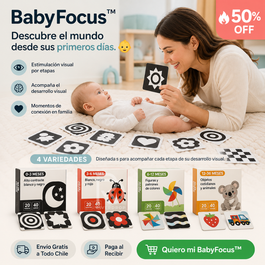 BabyFocus™ - Ayuda a estimular su visión desde los primeros días.