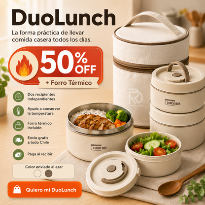 DuoLunch™ - La forma práctica de llevar comida casera todos los días.