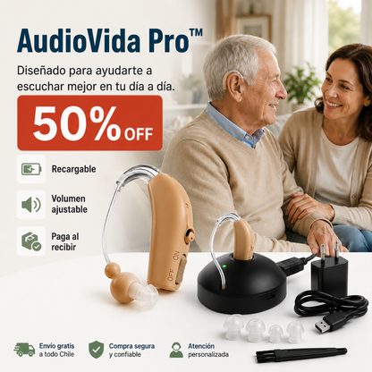 AudioVida Pro™ - Diseñado para ayudarte a escuchar mejor en tu día a día.