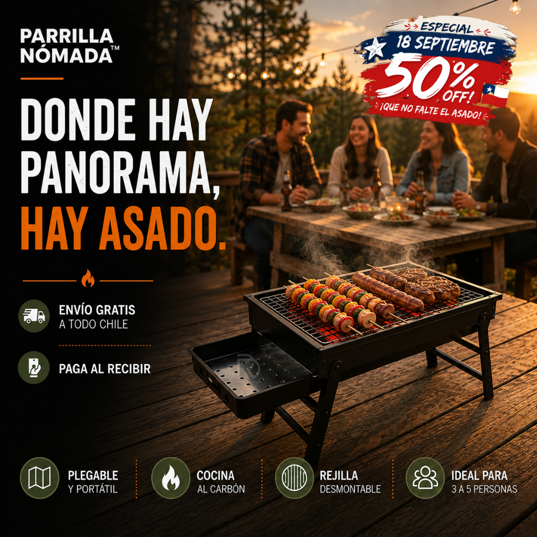 Parrilla Nómada™ - Donde hay panorama, hay asado.