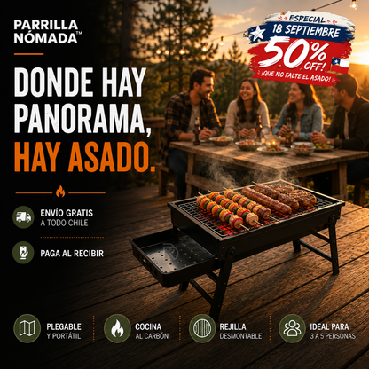 Parrilla Nómada™ - Donde hay panorama, hay asado.