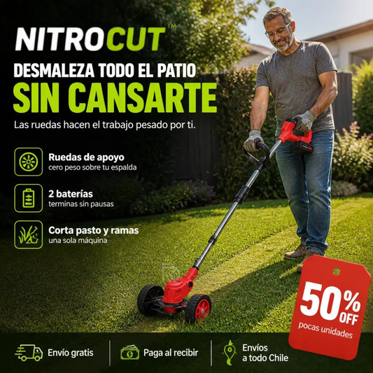 NitroCut™ - Desmaleza todo el patio sin cansarte.