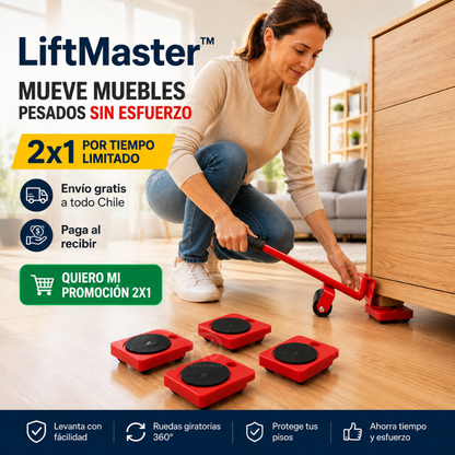 LiftMaster™ 2x1 - Mueve muebles pesados sin esfuerzo.