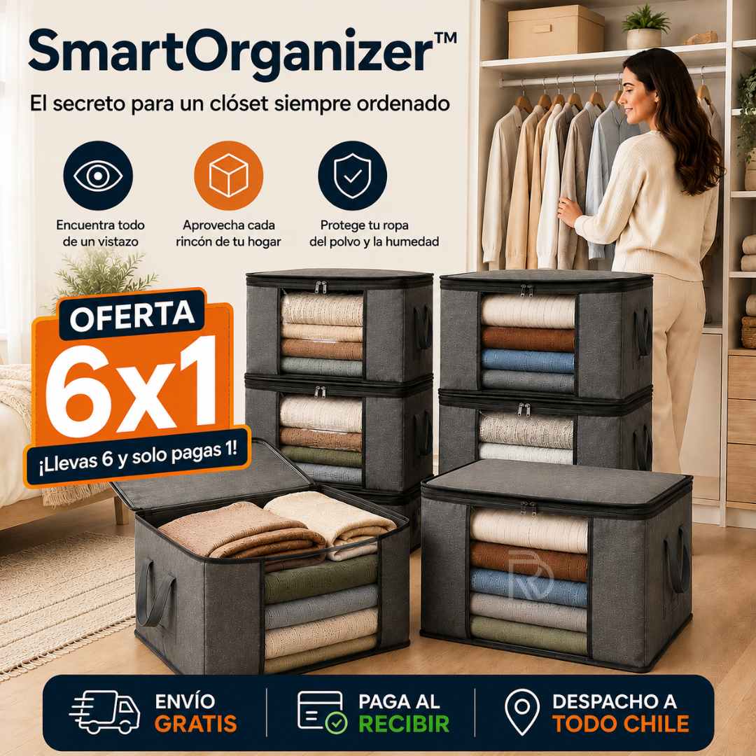 SmartOrganizer™ - El secreto para un clóset siempre ordenado.