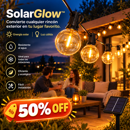 SolarGlow™ - Convierte cualquier rincón exterior en tu lugar favorito.