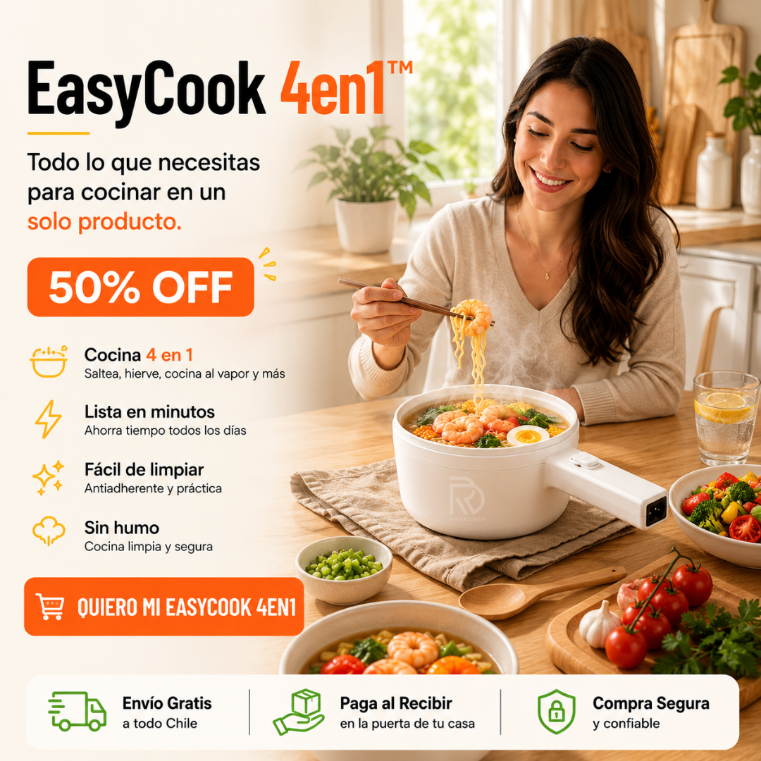 EasyCook 4en1™ - Todo lo que necesitas para cocinar en un solo producto.