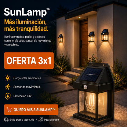 SunLamp™ - Más iluminación, más tranquilidad.