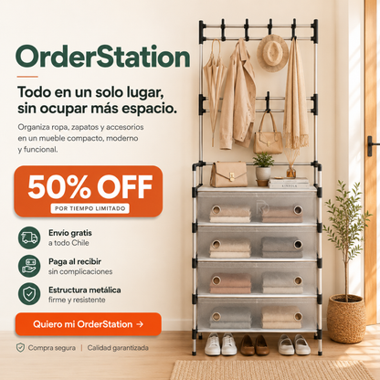 OrderStation™ - Todo en un solo lugar, sin ocupar más espacio.
