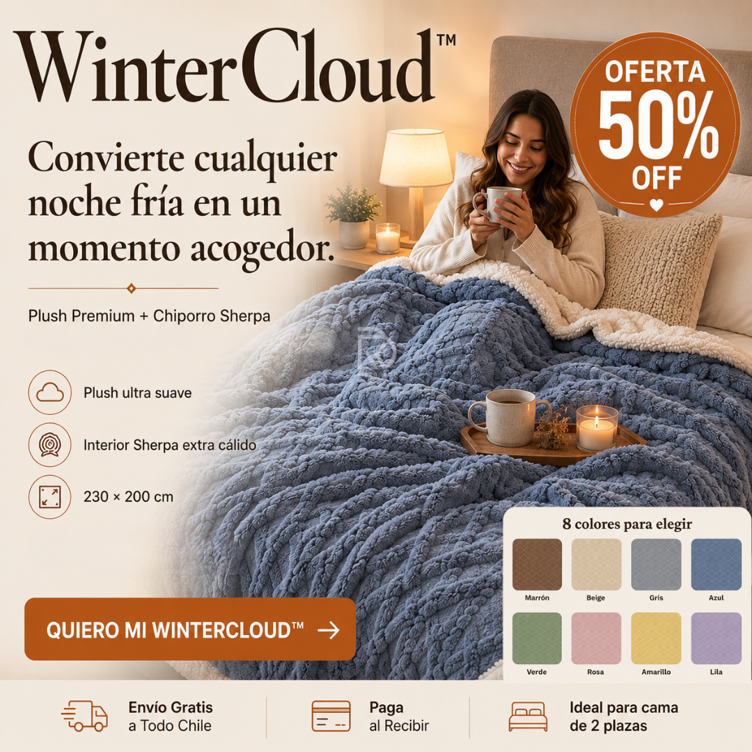 WinterCloud™ - Convierte cualquier noche fría en un momento acogedor.
