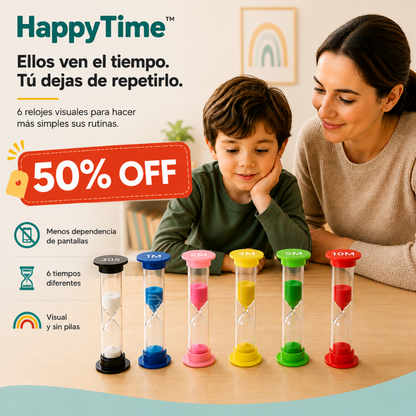 HappyTime™ - Ellos ven el tiempo. Tú dejas de repetirlo.