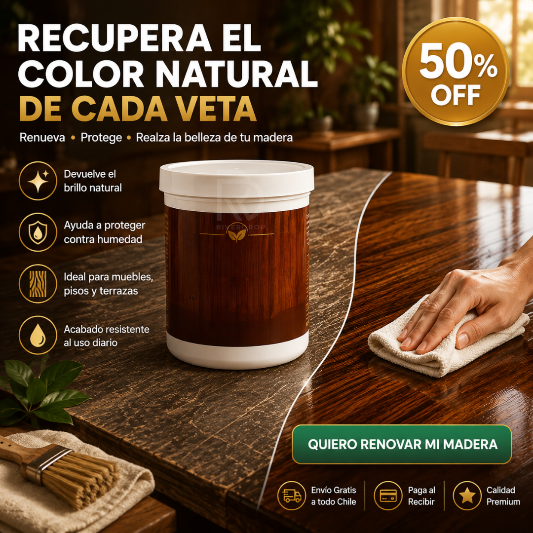 RenovaWood™ - Recupera el color natural de cada veta.