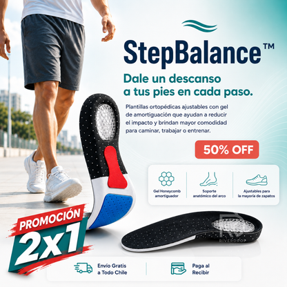 StepBalance™ - Dale un descanso a tus pies en cada paso.
