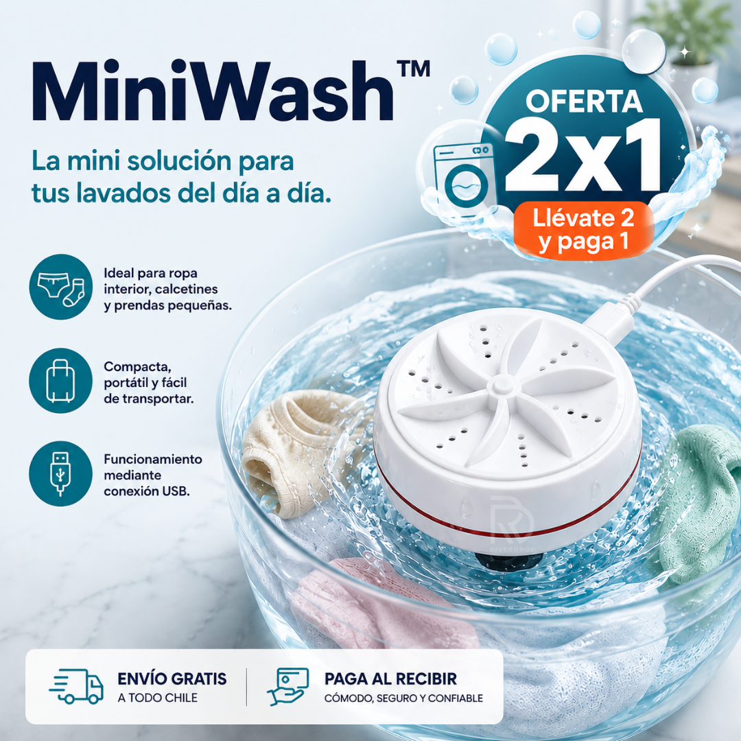 MiniWash™ - La mini solución para tus lavados del día a día.