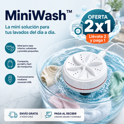 MiniWash™ - La mini solución para tus lavados del día a día.
