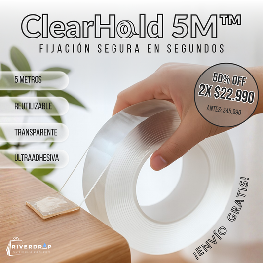 ClearHold 5M™ Fijación segura en segundos