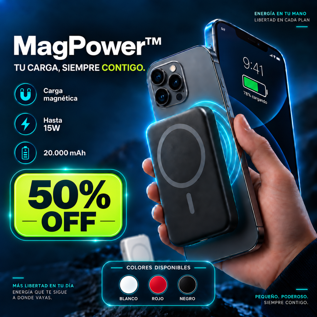 MagPower™ - Tu carga, siempre contigo.