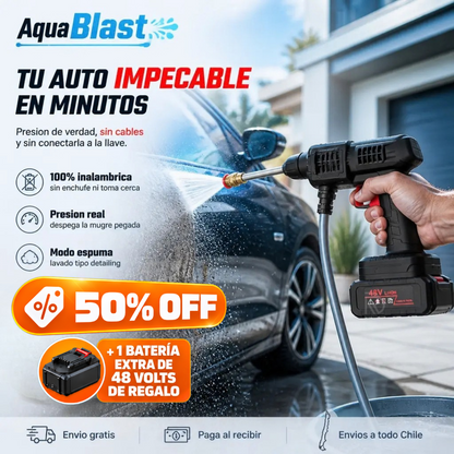 AquaBlast™ - Tu auto impecable en minutos.