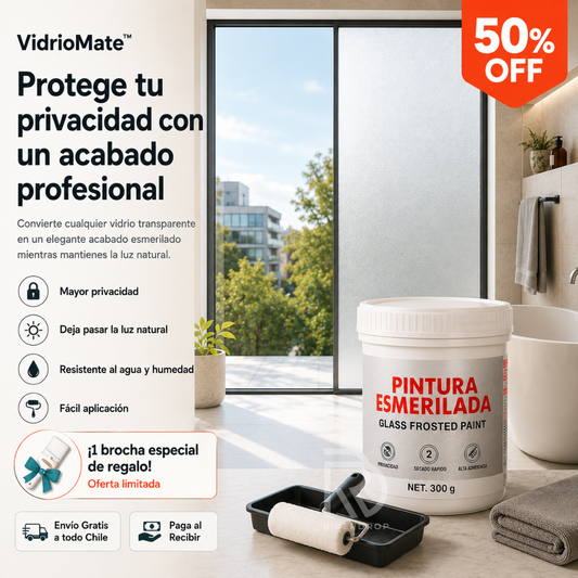 VidrioMate™ - Protege tu privacidad con un acabado profesional.