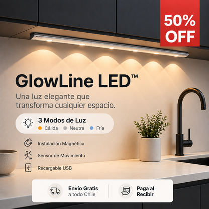 GlowLine LED™ - Una luz elegante que transforma cualquier espacio.