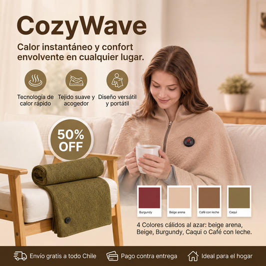 CozyWave - Calor instantáneo y confort envolvente en cualquier lugar